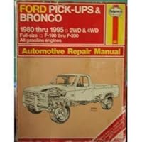 Haynes Ford Pickup & Bronco 1980-95 (Hayne's Automotive Repair Manual) 1563921529 Book Cover