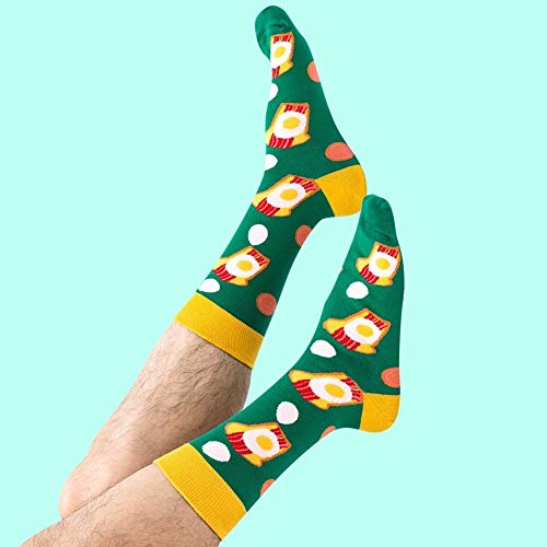 Bisousox Men's Colorful Funny Novelty Casual Cotton Crew Gift Fun Dress Socks Novelty For Men Father #TOP2