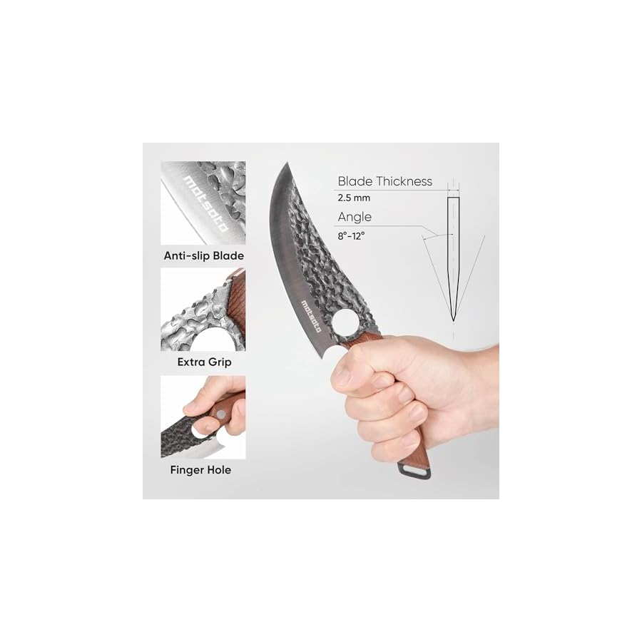 Chef-Knife-Perfect-Kitchen-Knife-Japanese-Knife-for-Cooking-Chopping-Japanese-Style-Knife-for-Home-Camping-BBQ-For-Balance-Control Matsato Chef Knife - Perfect Kitchen Knife. Japanese Knife for Cooking, Chopping. Japanese Style Knife for Home, Camping, BBQ. For Balance & Control