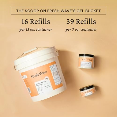 Image of Fresh Wave Odor Removing Gel Bucket, 15.5 lb. (248 oz.) | Orange Scent Refill