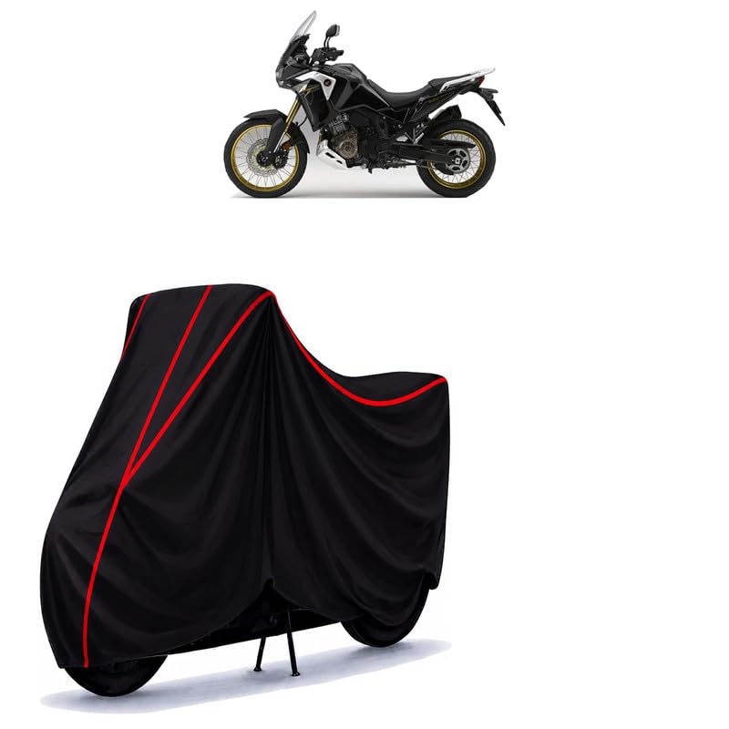 Image of Africa Twin Adventure Sports 1100 DCT ES Water Resistant Bike Cover for All Motorcycles & Rain | Heavy Duty | UV Protection, Dustproof, Scratchproof | All Weather Two Wheeler Cover with Elastic Bottom