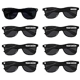 JEIBEI Groomsmen Sunglasses 7 Pack Bachelor Party Sun Glasses - Groom & Team Groom, Groomsmen Gifts Wedding Gifts Favors