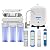 Max Water 10 Stage Under Sink RO (Reverse Osmosis) Water Filtration System + Heavy Duty Tank + Faucet - (5 in 1) PH+ Alkaline System - 50 GPD (Gallons Per Day) - Model: RO-10C1