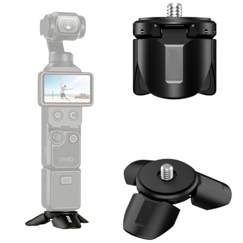 DJI Osmo Pocket 3 4/Xtra Muse �Ή� �~�j�O�r �[�d�x�[�X �A���~�j�E������ �A�_�v�^�[ Type-C�|�[�g 1/4�l�W��/Go Pro �C���^�[�t�F�[�X �t�� ���~�j�O�r ���^ �y�ʎ����^�тɕ֗� (�O�r)