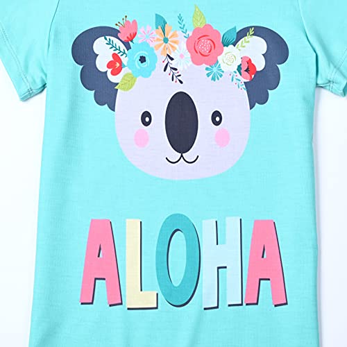 Image of Mirawise Girls 3 Pc Pajamas Sleepwear Cotton Pjs Clothes Set 4-13 Years