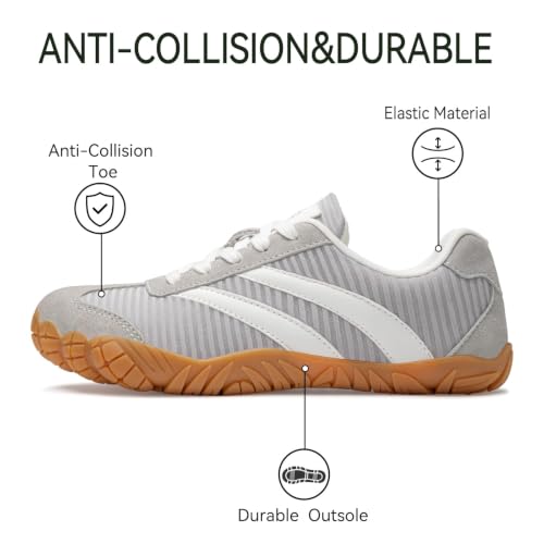 Image of Barefoot Shoes Women Casual Sneakers,Wide Toe Box Shoe Women Zero Drop Shoe | Barefoot Shoes Men,Minimalist Trail Running Shoe,Non-Slip Lightweight Breathable Comfortable Fashion Walking Hiking Shoes