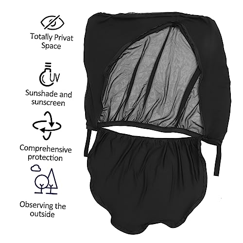 Parasol para coche con persianas protectoras solares y mosquitera para ventanas traseras 3
