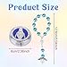 My First Rosary Beads Baptism Gifts, Durable Baptism Memorial Box & Angel Wings Rosaries Bracelet Presents Catholic First Communion Christening Beads Gifting Set for Baby Shower Kids (Blue)