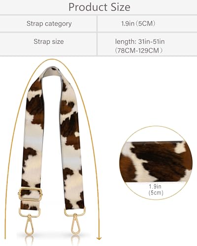 Purse Strap Replacement Crossbody 2" Wide Shoulder Strap, Cute Handbag Strap Bag Strap Replacement Belts Adjustable4