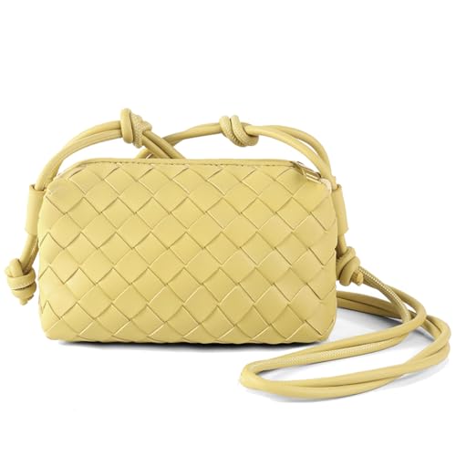 Image of ZEDIUH Woven Crossbody Shoulderbag, Small Vegan Leather Purse