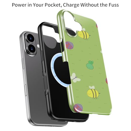 MERRO for iPhone 16 Plus Case, Cute Preppy Flower, MagSafe Compatible - image 3