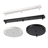 Chandeliers/lamp Base Plate Lighting Accessories Black/White Round/Rectangular Ceiling Base Canopy Plate Lamps chassis - (Color: Black; Base Type: Round Dia30cm 3head)