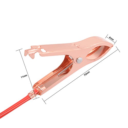 Sourcing map Doppio Cavo morsetto a Coccodrillo