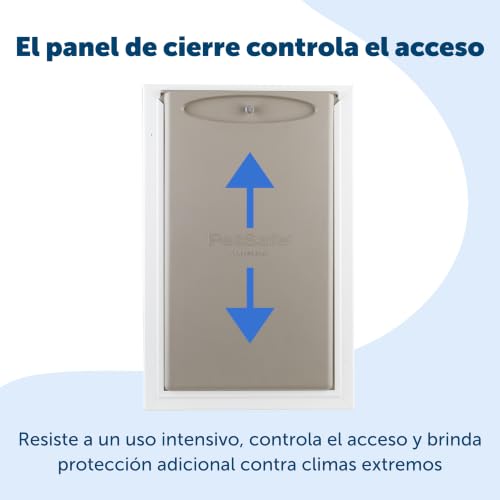 Puerta para mascotas PetSafe de aluminio extra grande con tres solapas 4
