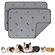 PICK FOR LIFE Saugfähige PIPI-Pads für Meerschweinchen, 4 Stück 30x30cm Waschbare PIPI Pads für Kaninchen, Wiederverwendbare PIPI Matten, Unterlagen für Hamster, Kaninchen, Hunde