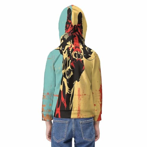 Sweat-shirt chien capuche pour enfants pull motif 3D cool - 6