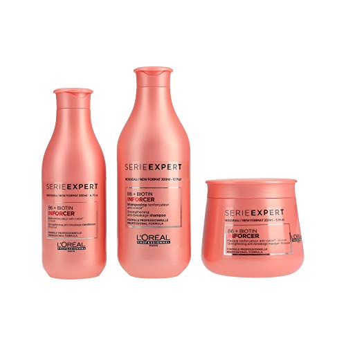 L 'Oreal Serie Expert inforcer Shampoo 300 ml, Conditioner 200 ml und Maske 250 ml