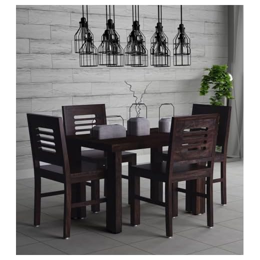 Stylish Teak Wood Dining Table Set