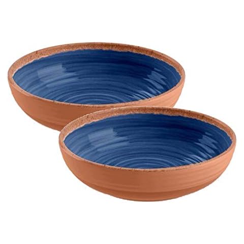 Rustic Swirl Indigo Melamine Bowl Set Cover