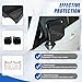 Door Rear View Mirror Cover Fit for Toyota Land Cruiser Prado 250/Lex@us GX 2024 2025, ABS Exterior Side View Mirror Cover Auto Door Rearview Mirror Protective Trim Cap, 2PCS(Bright Black)