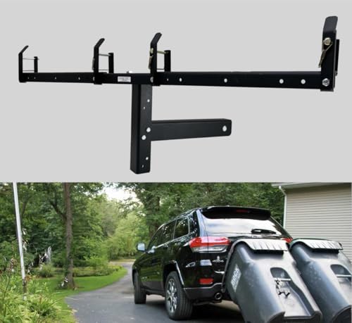 American Made Premium Dual Can Receiver Garbage Hauling Hitch - by Garbage Commander