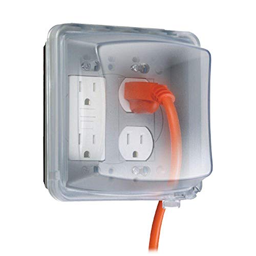 4 Inch Square 5/8 Inch Raised One Gang Device Ring-10 per case