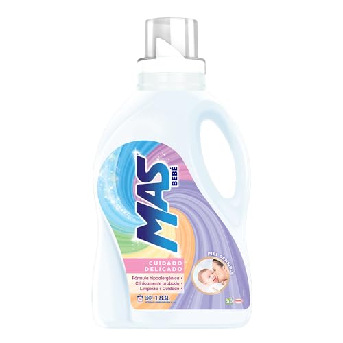 MAS Bebé Detergente Líquido, 1.83 litros (24 Cargas),