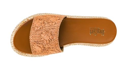 Corkys Footwear Women's BRB Sandal - Comfortable 1.5-inch Platform and a Soft Insole Designed for All-Day Wear, Chic Raffia Woven Strap and Raffia Wrapped Outsole4