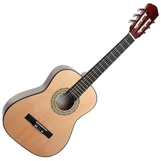 Classic Cantabile AS-851 Pack Guitare Classique 1/2 Nature – Cordes en Nylon d’étude – Guitare de concert idéale pour débutants, enfants – Avec accessoires - Les Beatles, Paul McCartney, John Lennon, RIngo Starr, George Harrison Classic Cantabile AS-851 Pack Guitare Classique 1/2 Nature - Cordes en Nylon d'étude - Guitare de concert idéale pour débutants, enfants - Avec accessoires – Image 3