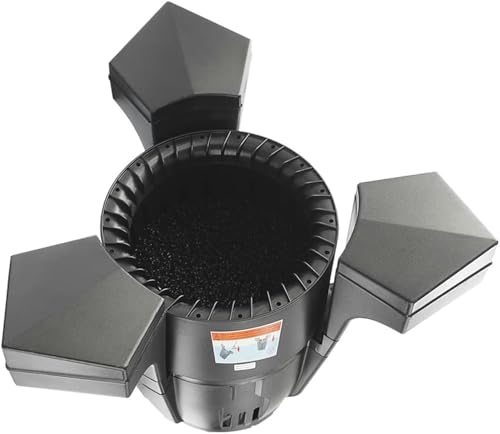 WQZzjm Limpiafondos Flotante para estanques, limpiafondos automático, Extractor de Superficie, clarificador y desnatador Flotante de succión para estanques de Peces, Piscinas y Jardines (70 W)
