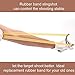 BESTZY Natural Latex Rubber Band Set of 8 Six Stripes Outdoor Hunting Slingshot Rubber Band Tube for Slingshot Catapult Elastic Parts Rocket Outdoor Hunting Replacement