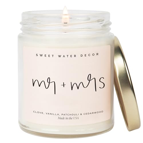 Sweet Water Decor Mr. + Mrs. Candle - Gold Pepper,