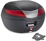 MOTOTOPGUN givi v40n+sra2159 bauletto + attacco allumnio monokey 40 litri compatibile con yamaha tracer 9 / gt 2021 2022