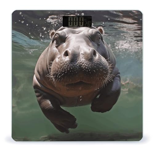 Báscula de baño digital con vidrio templado 400lb miniatura 1
