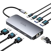 Amazon.co.jp: 【2つHDMI＋DP＋VGA 4画面拡張】USB C ハブ ドッキング