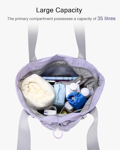 Large Beach Bag for Women, Water Resistant Sandproof Zipper Beach Tote Bag with Wet Pocket2