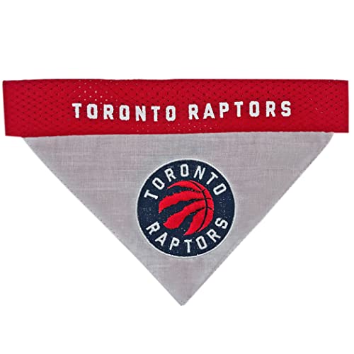Pets First NBA Dog Bandana - Toronto Raptors Reversible Pet Bandana. 2 Sided Home & Away Sports Bandana with a Premium Embroidery Team Logo, Large/X-Large (RAP-3217-L-XL)