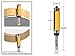 YONICO Router Bits Pattern Bit Flush Trim Top and Bottom Bearing 1-1/2-Inch 1/4-Inch Shank 14982q