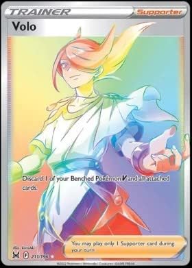 Pokemon - Volo 211/196 Lost Origin - Full Art Trainer - Secret Rainbow Rare Foil