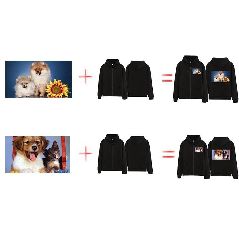 Sweat À Capuche Personnalisé Concevez Votre Propre Motif Streetwear Veste À Fermeture Éclair Manteau Personnalisée Cadeau pour Hommes et Femmes