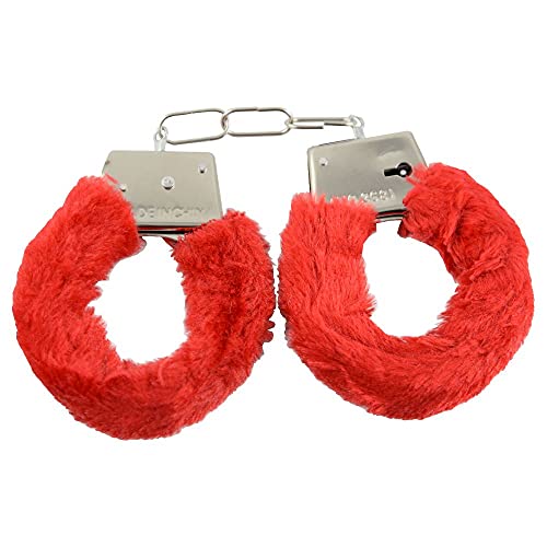 Algemas Do Amor Metal Com Pelucia Gtoys Vermelha