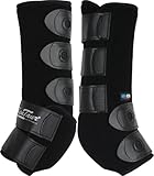 KenTaur Gamaschen Dressur hinten Fesselkopfgamaschen Neopren Dressurgamaschen für die Hinterbeine, Größe:2, Farbe:schwarz