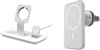mophie 3 in 1 wireless stand white belkin magsafe car vent mount pro phone holder for iphone 13 12 pro pro max mini
