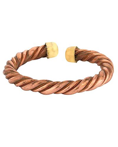 Memoir Twisted 10mm thick Health benificial Copper, Tube Design Adjustable Immune System Protection and Healing All Known Viruses, Cold, Flu Defence and Enhanced Recovery Kada for Men and Women