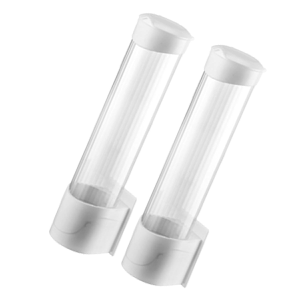 FELTECHELECTR Dispensador de Vasos de Papel Montado en La Pared Organizador de Vasos Adhesivos Soporte para Vasos sin Perforaciones Colgador de Pared para Té Hogar Fiesta Almacenamiento