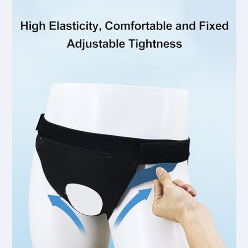 Faja inguinal ajustable para hernia, talla pequeña gris miniatura 6