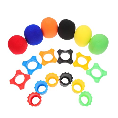 CLISPEED Fundas de Esponja para Micrófono y Anillos Antideslizantes de Silicona Protectores de Base para Micrófonos Accesorios Resistentes la Humedad para Actuaciones y Conferencias