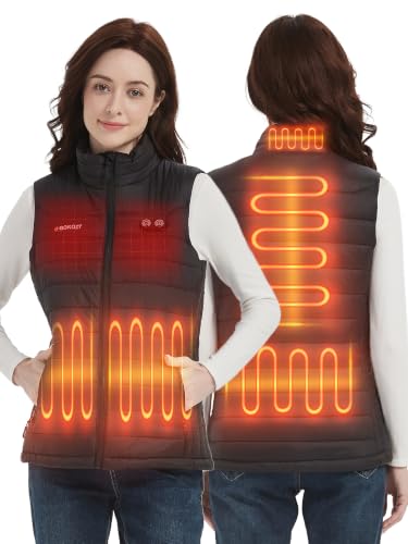 Gokozy Women's Heated Vest with Battery Pack (S)