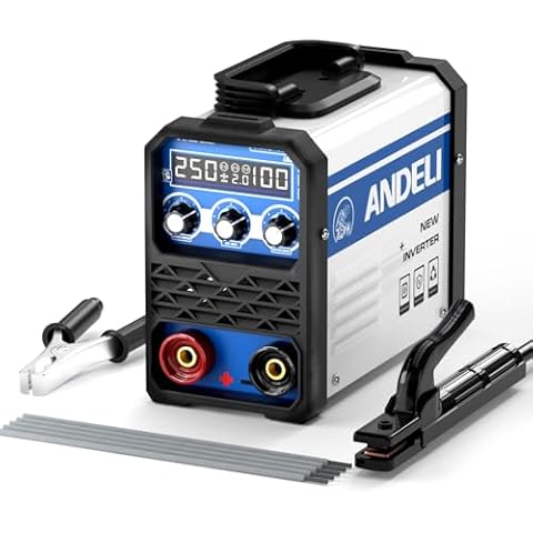 ANDELI 160Amp 110V/220V Stick Welder, LED Display Digital Inverter IGBT Welding Machine MMA ARC Welder Machine with Hot Start, Arc Force Cover