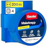 GAUDER Malerkrepp für präzise Farbkanten - Kreppband für Malerarbeiten - Malerband & Abdeckband...